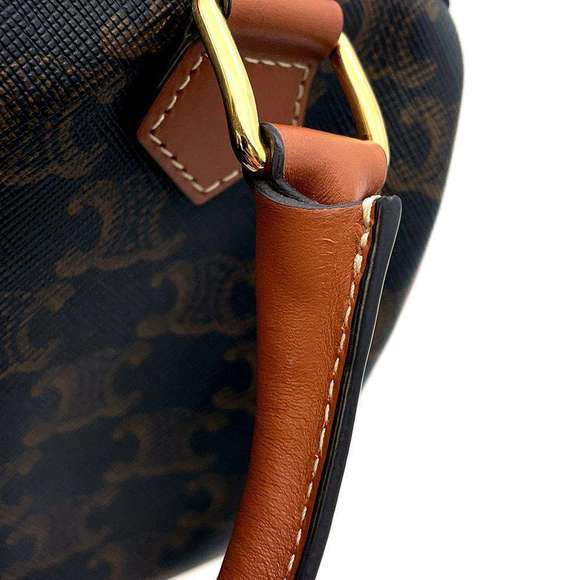 Celine Triomphe 2way Boston Shoulder Bag Tan - Picture 10 of 15